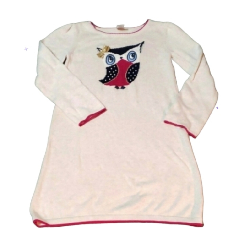 Gymboree 12 owl sweater dress